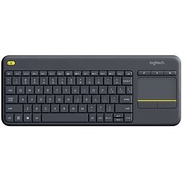 Logitech K400 Plus Teclado Inalambrico Touchpad - PC, TV - Color Negro