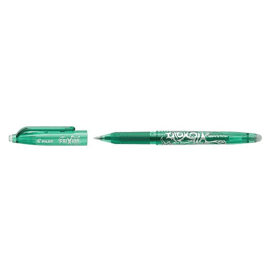 Pilot Frixion Ball Boligrafo de Gel Borrable - Punta de Bola 0.7mm - Trazo 0.4mm - Grip Ergonomico - Color Verde