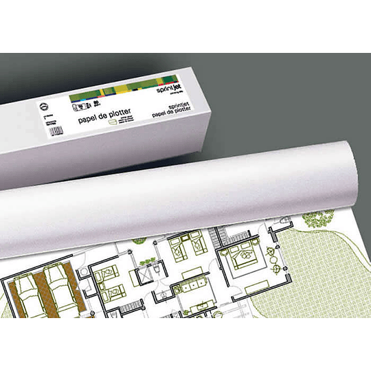 Fabrisa Plus Bobina de Papel para Plotter 80gr - Medidas 914mm x 50m