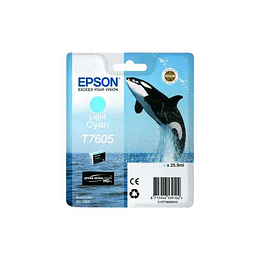 Epson T7605 Cyan Light Cartucho de Tinta Original - C13T76054010