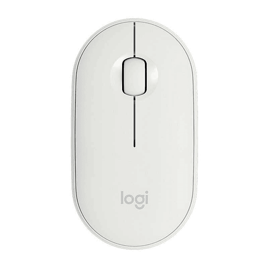 Logitech Pebble M350 Raton Inalambrico USB 1000dpi - 3 Botones - Uso Ambidiestro - Color Blanco