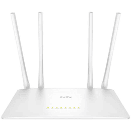 Cudy WR1200 Smart Router WiFi AC1200 Doble Banda - 1x Puerto Wan 100/10 Mbps y 4x Puertos Lan 100/10 Mbps - 4 Antenas Externas