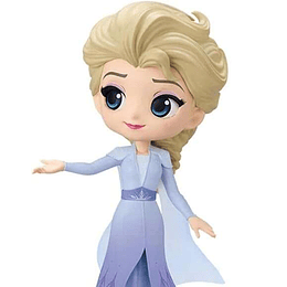 Banpresto Disney Characters Q Posket Frozen 2 Vol. 2 Elsa - Figura de Coleccion - Altura 14cm aprox. - Fabricada en PVC y ABS