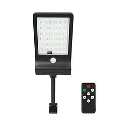 Elbat Farola Led Solar - 350LM - Luz Regulable 3000K/4000K/6500K - Bateria 1800mah - Sensor de Movimiento - Control Remoto