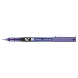 Pilot Boligrafo de Tinta Liquida V5 HI-Tecpoint Rollerball - Punta Fina de Aguja 0.5mm - Trazo 0.3mm - Color Violeta