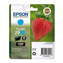 Epson T2992 (29XL) Cyan Cartucho de Tinta Original - C13T29924012