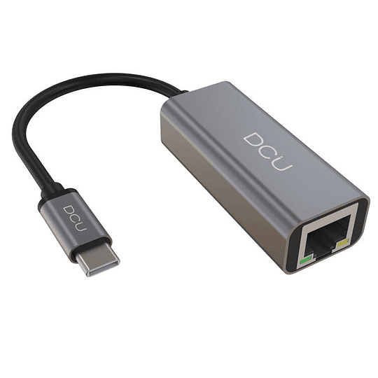 DCU Tecnologic Adaptador USB C - RJ45 Gigabit Ethernet 1000Mbps - Color Metal