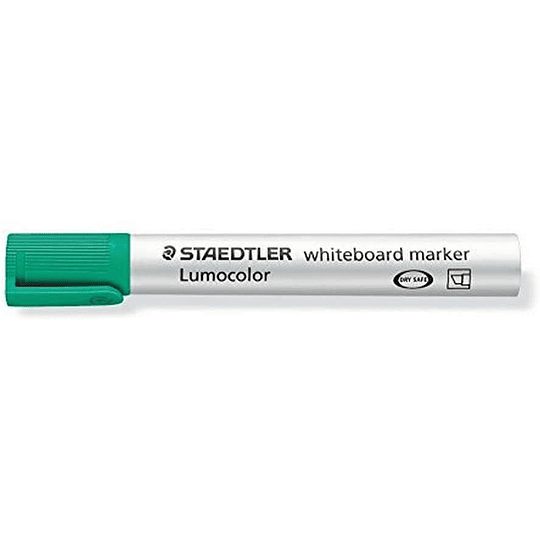 Staedtler Lumocolor 351 Marcador para Pizarra Blanca - Punta Biselada 2 - 5mm Aprox - Secado Rapido - Color Verde