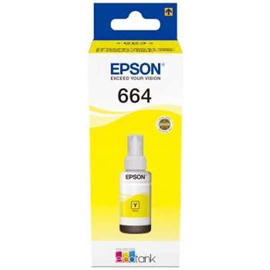 Epson T6644 Amarillo Botella de Tinta Original - C13T664440