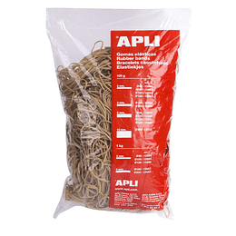 Apli Gomas Elasticas Ø 80 x 2mm - 1kg de Contenido - Gran Elasticidad y Excelente Resistencia - 70% de Caucho Natural