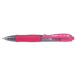 Pilot Boligrafo de Gel G2 Pixie XS Retractil - Punta de Bola Redonda 0.7mm - Trazo 0.32mm - Grip Ergonomico - Color Rosa