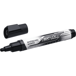 Bic Velleda Liquid Ink Marcador para Pizarra - Punta Media - Trazo 2.3mm - Tinta Liquida con Base de Alcohol - Color Negro