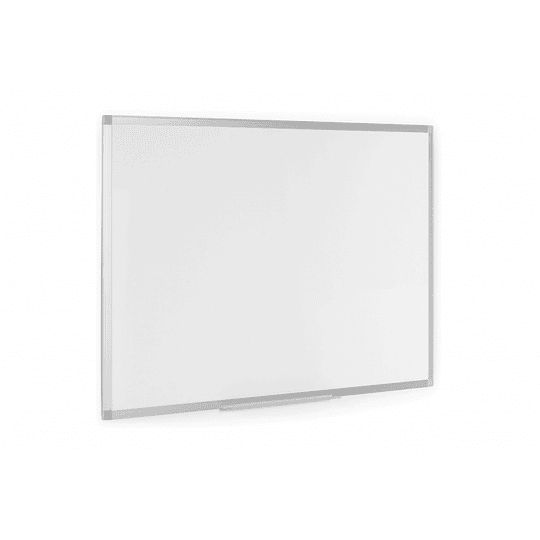 Bi-Office Ayda Pizarra Blanca Melaminada Doble Cara 600x450mm - Permite Colocacion Vertical u Horizontal - Marco de Aluminio Anodizado