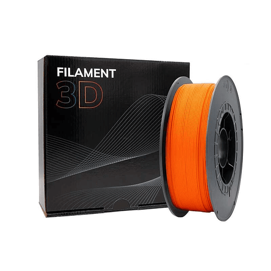 Filamento 3D PLA - Diametro 1.75mm - Bobina 1kg - Color Naranja