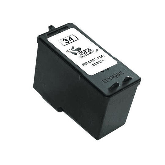 Lexmark 34 Negro Cartucho de Tinta Generico - Reemplaza 18C0034E