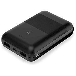 Ksix Mini Bateria Externa/Power Bank 10000mAh - Carga Simultanea - 1x USB-A , 1x USB-C