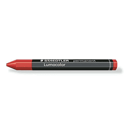 Staedtler Lumocolor Permanent Omnigraph 236 Cera Permanente Hexagonal - Resistente al Agua - Diametro 12mm Aprox - Color Rojo