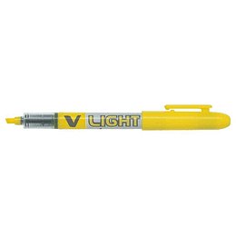 Pilot Rotulador Marcador V-Light - Punta Biselada 3.60mm - Trazo de 3.30mm - Color Amarillo