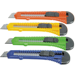 Bismark Cutter Grande Retractil - Empuñadura de Plastico - Bloqueo de Seguridad