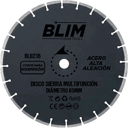 Blim Disco Corte de Hormigon y Marmol para Sierra Multifuncion 85mm