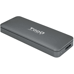 Tooq Carcasa Externa SSD M2 NGFF USB-C - Color Gris