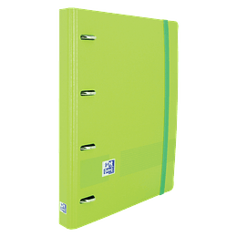 Oxford Live & Go A4+ Polyfoam Europeanbinder - Lomo de 45mm - Anillas de 4Dx35mm - Recambio 5x5 - Color Verde