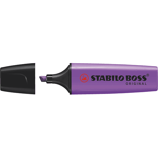 Stabilo Boss 70 Rotulador Marcador Fluorescente - Trazo entre 2 y 5mm - Recargable - Tinta con Base de Agua - Color Violeta Fluorescente