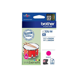 Brother LC22U Magenta Cartucho de Tinta Original - LC22UMBP