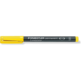 Staedtler Lumocolor Permanent 313 Rotulador Permanente de Punta Fina - Trazo 0.4mm Aprox - Secado Rapido - Color Amarillo