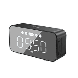 XO Altavoz Bluetooth Mirror Clock F41 - Color Negro