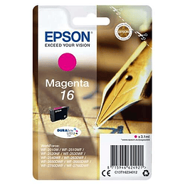 Epson T1623 Magenta Cartucho de Tinta Original - C13T16234012