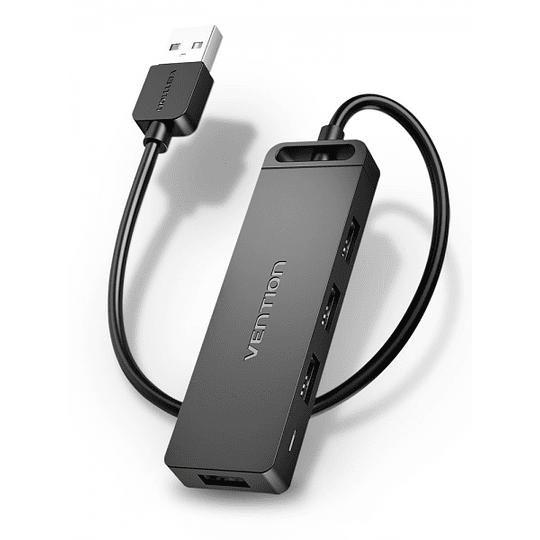 Vention HUB 4 en 1 USB 2.0 a 4xUSB - 0.5m - Color Negro