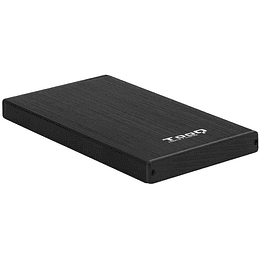 Tooq Carcasa Externa HDD/SDD 2.5" hasta 9,5mm SATA USB 3.0 - Color Negro