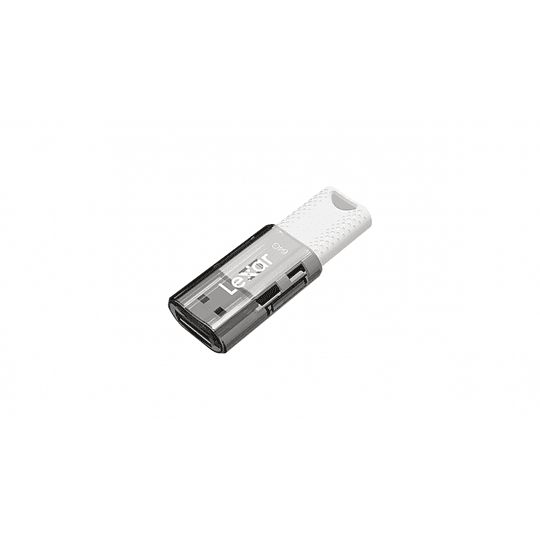 Lexar JumpDrive S60 Memoria USB 64GB - Compacta y Portatil - Interfaz USB 2.0 - Construccion Duradera - Color Blanco