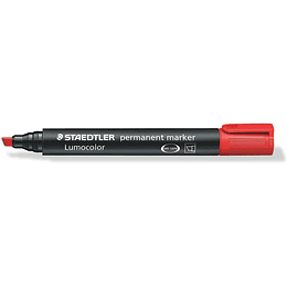 Staedtler Lumocolor 350 Rotulador Permanente - Secado Rapido - Punta 2 - 5 mm Aprox - Color Rojo