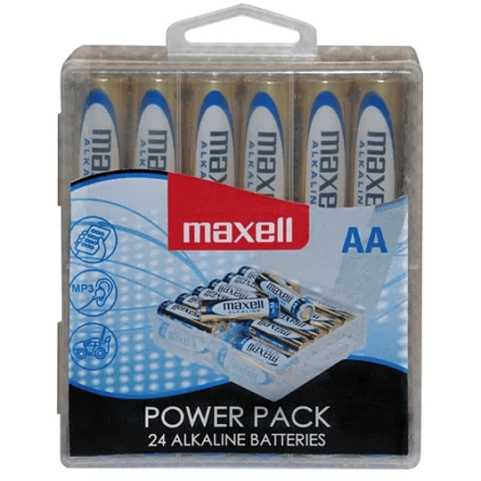 Maxell Pack de 24 Pilas Alcalinas LR06 AA 1.5V