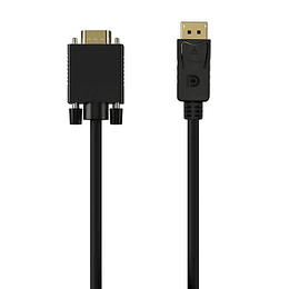 Aisens Cable Conversor DisplayPort a VGA - DP/M-VGA/M - 1.0M - Color Negro