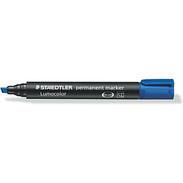 Staedtler Lumocolor 350 Rotulador Permanente - Secado Rapido - Punta 2 - 5 mm Aprox - Color Azul