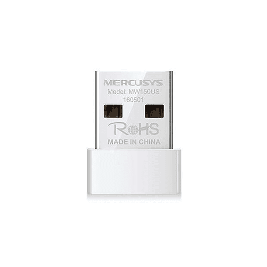 Mercusys Adaptador USB Nano Inalambrico N150 - USB 2.0 - Hasta 150Mbps