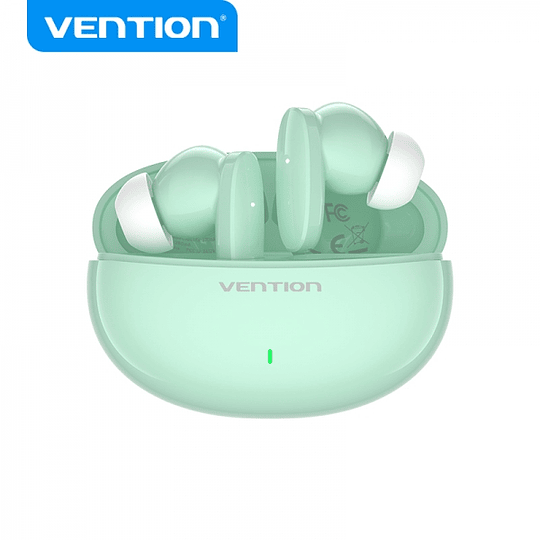 Vention Auriculares Bluetooth 5.3 con Estuche de Carga - 7h Autonomia - Color Violeta