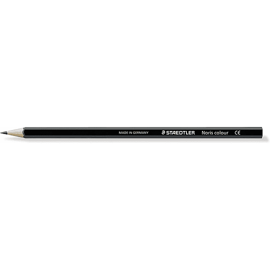 Staedtler Noris Colour 185 Lapiz Hexagonal de Color - Resistencia a la Rotura - Material Wopex - Color Negro