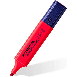 Staedtler Textsurfer Classic 364 Marcador Fluorescente - Punta Biselada - Trazo entre 1 - 5mm - Tinta con Base de Agua - Color Rojo