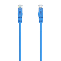 Aisens Cable de Red Latiguillo RJ45 LSZH Cat.6A 500 MHZ UTP AWG24 - 0.50m - Libre de Halogenos - 10 Gigabit/s - Color Azul