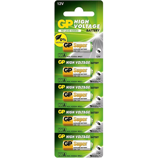 GP Pack de 5 Pilas Alcalinas 23A 12V