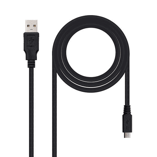 Nanocable Cable USB-A 2.0 Macho a Micro-USB Macho 0.8m