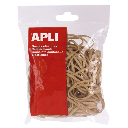 Apli Gomas Elasticas Ø 200x3 mm - 100g - 70% Caucho Natural - Gran Elasticidad y Resistencia