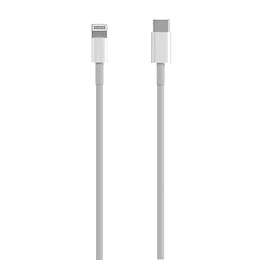 Aisens Cable Lightning a USB-C USB 2.0, Lightning/M-USB-C/M - 0.5m - Color Blanco