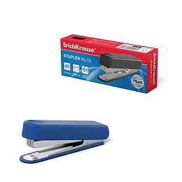 Erichkrause Grapadora ?10 - Hasta 15 Hojas - Plastico Resistente a Golpes - Mecanismo de Acero - Capacidad 50 Grapas - Garantia 2 Años - Varios Colore