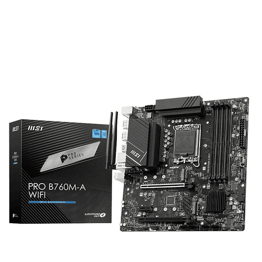 MSI Placa Base PRO B760M-A WIFI DDR5 ATX LGA1700