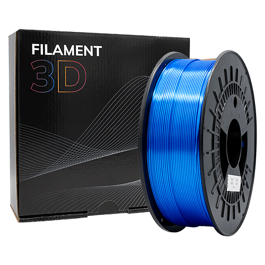 Filamento 3D PLA SILK - Diametro 1.75mm - Bobina 1kg - Color Azul